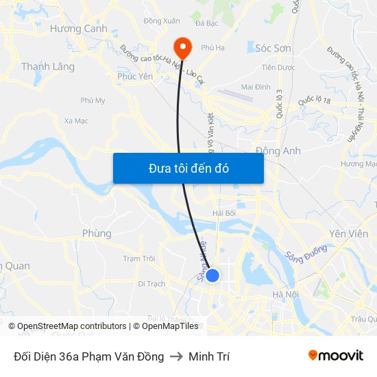 Đối Diện 36a Phạm Văn Đồng to Minh Trí map