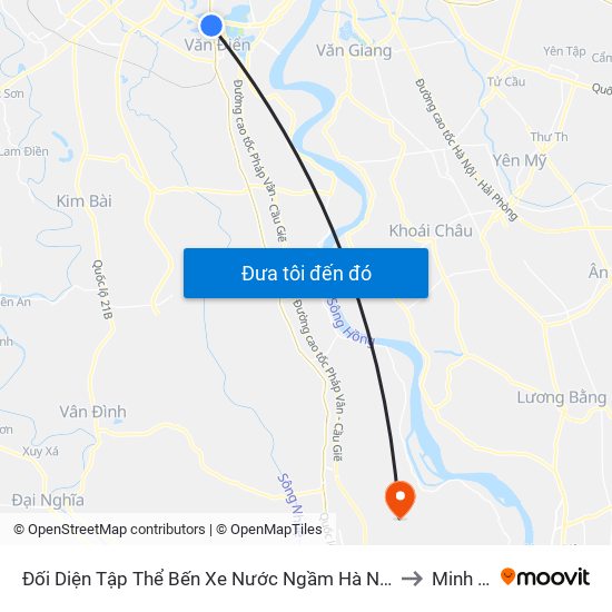 Đối Diện Tập Thể Bến Xe Nước Ngầm Hà Nội - Ngọc Hồi to Minh Tân map