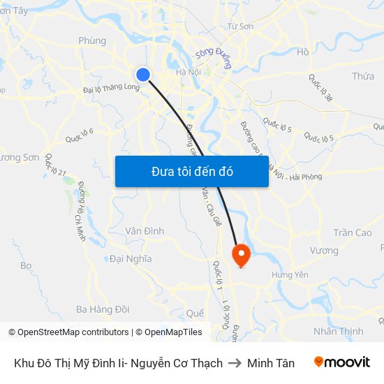 Khu Đô Thị Mỹ Đình Ii- Nguyễn Cơ Thạch to Minh Tân map
