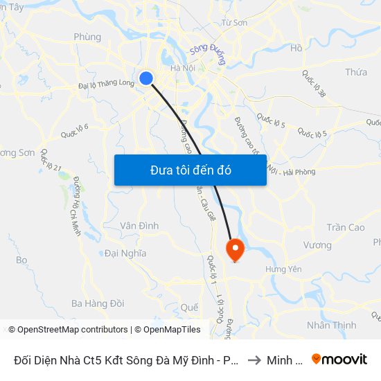 Đối Diện Nhà Ct5 Kđt Sông Đà Mỹ Đình - Phạm Hùng to Minh Tân map