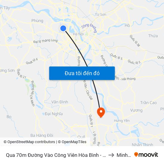 Qua 70m Đường Vào Công Viên Hòa Bình - Phạm Văn Đồng to Minh Tân map