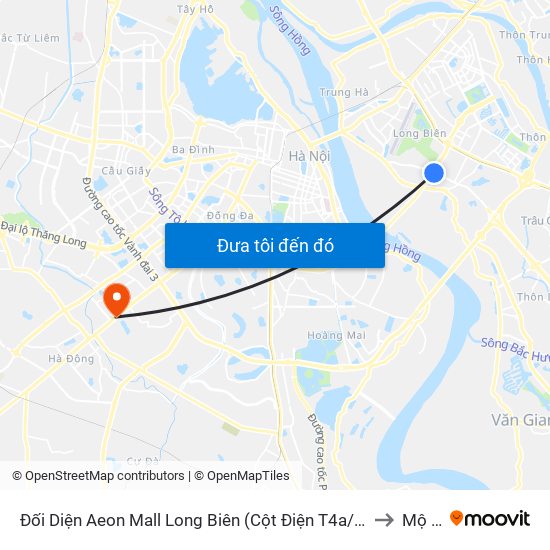 Đối Diện Aeon Mall Long Biên (Cột Điện T4a/2a-B Đường Cổ Linh) to Mộ Lao map