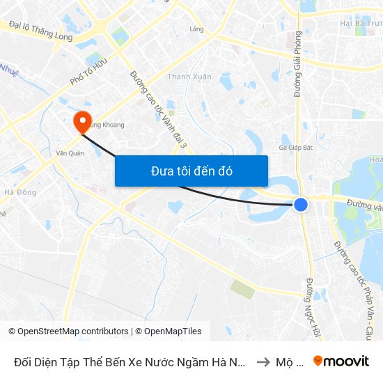 Đối Diện Tập Thể Bến Xe Nước Ngầm Hà Nội - Ngọc Hồi to Mộ Lao map