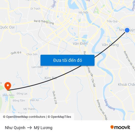 Như Quỳnh to Mỹ Lương map