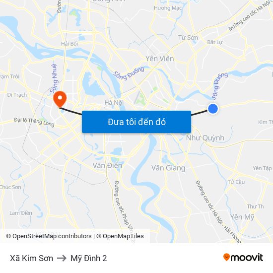 Xã Kim Sơn to Mỹ Đình 2 map