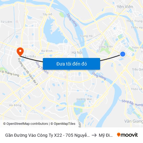 Gần Đường Vào Công Ty X22 - 705 Nguyễn Văn Linh to Mỹ Đình 2 map
