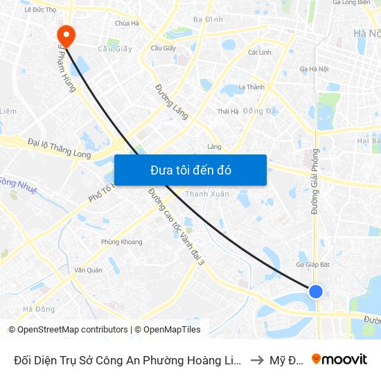 Đối Diện Trụ Sở Công An Phường Hoàng Liệt- 1277 Giải Phóng to Mỹ Đình 2 map