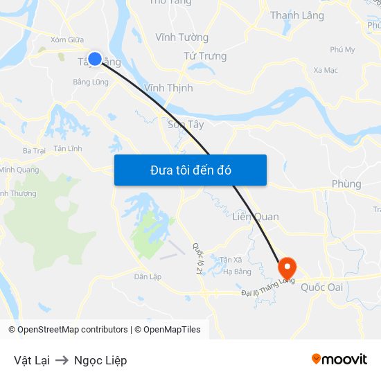 Vật Lại to Ngọc Liệp map