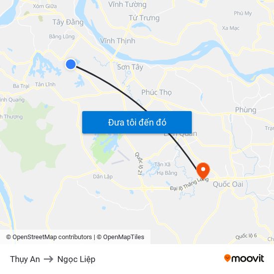 Thụy An to Ngọc Liệp map