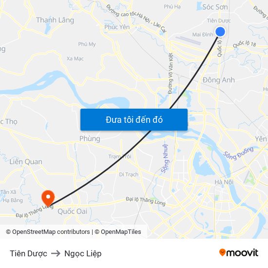 Tiên Dược to Ngọc Liệp map