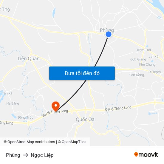 Phùng to Ngọc Liệp map