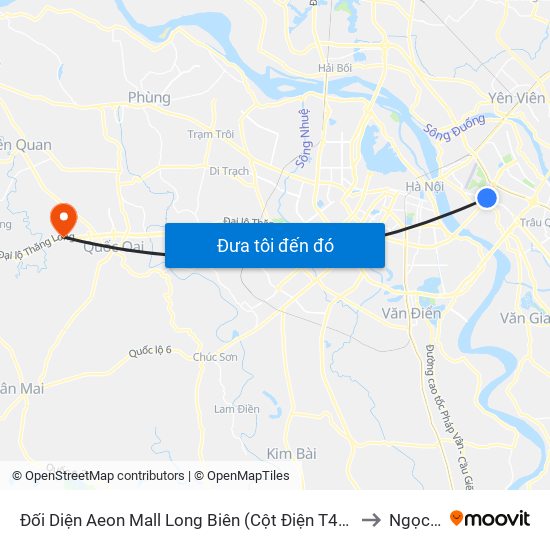 Đối Diện Aeon Mall Long Biên (Cột Điện T4a/2a-B Đường Cổ Linh) to Ngọc Liệp map