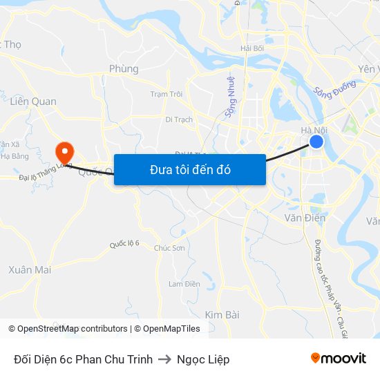 Đối Diện 6c Phan Chu Trinh to Ngọc Liệp map