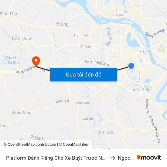 Platform Dành Riêng Cho Xe Buýt Trước Nhà 604 Trường Chinh to Ngọc Liệp map