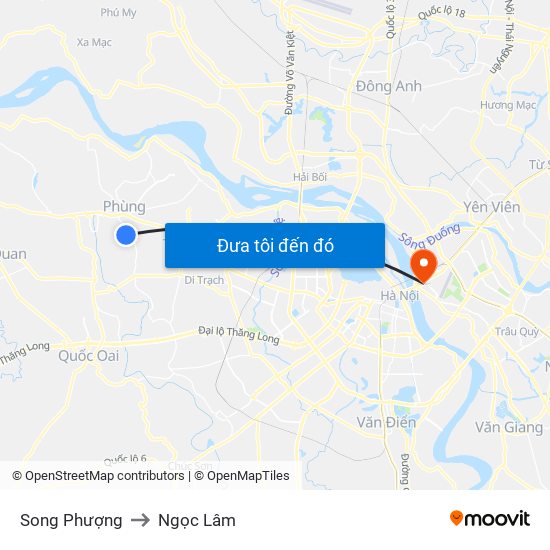 Song Phượng to Ngọc Lâm map