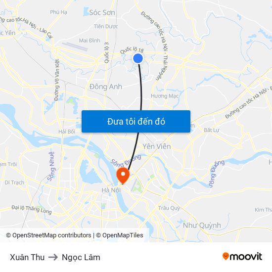 Xuân Thu to Ngọc Lâm map