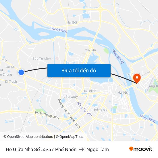 Hè Giữa Nhà Số 55-57 Phố Nhổn to Ngọc Lâm map