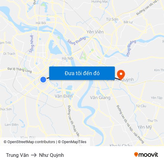 Trung Văn to Như Quỳnh map