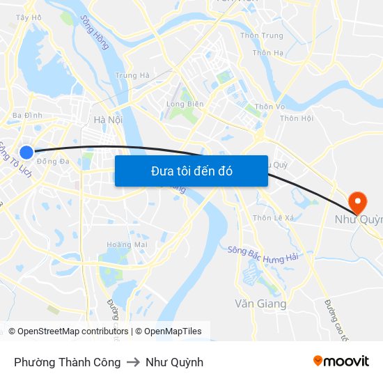 Phường Thành Công to Như Quỳnh map