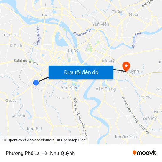 Phường Phú La to Như Quỳnh map