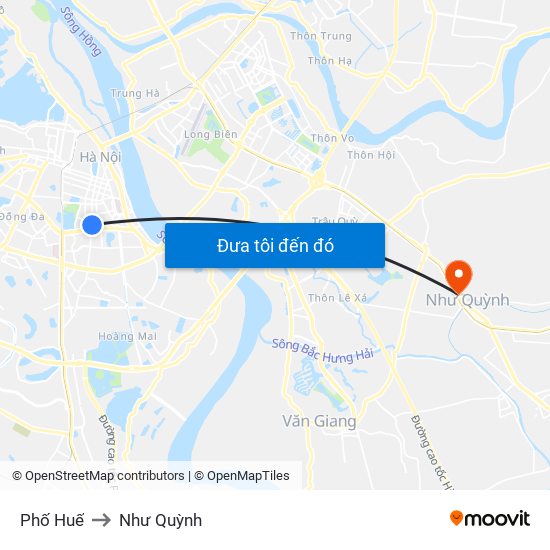 Phố Huế to Như Quỳnh map
