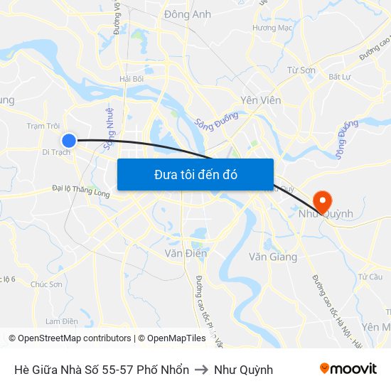 Hè Giữa Nhà Số 55-57 Phố Nhổn to Như Quỳnh map