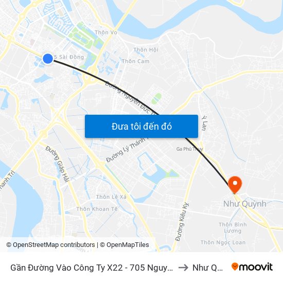 Gần Đường Vào Công Ty X22 - 705 Nguyễn Văn Linh to Như Quỳnh map