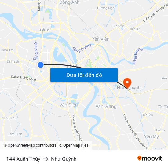Gần Nhà Sách Sư Phạm (Đại Học Sư Phạm Hà Nội) - 136 Xuân Thủy to Như Quỳnh map