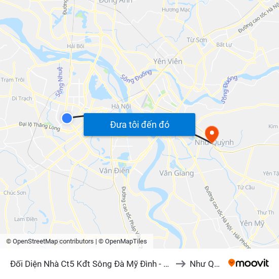 Đối Diện Nhà Ct5 Kđt Sông Đà Mỹ Đình - Phạm Hùng to Như Quỳnh map