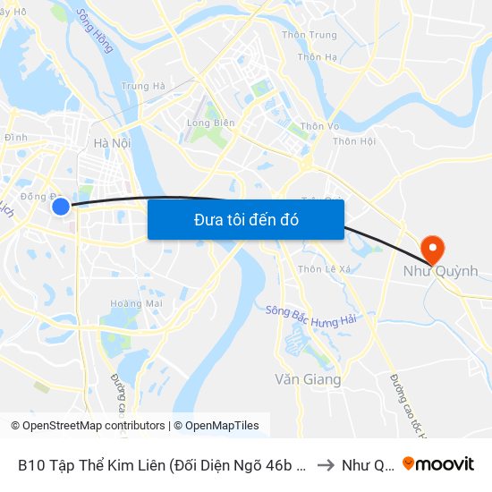 B10 Tập Thể Kim Liên (Đối Diện Ngõ 46b Phạm Ngọc Thạch) to Như Quỳnh map