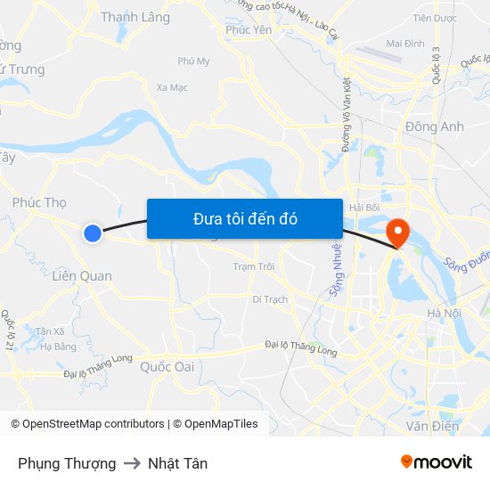 Phụng Thượng to Nhật Tân map