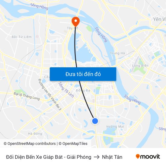 Đối Diện Bến Xe Giáp Bát - Giải Phóng to Nhật Tân map