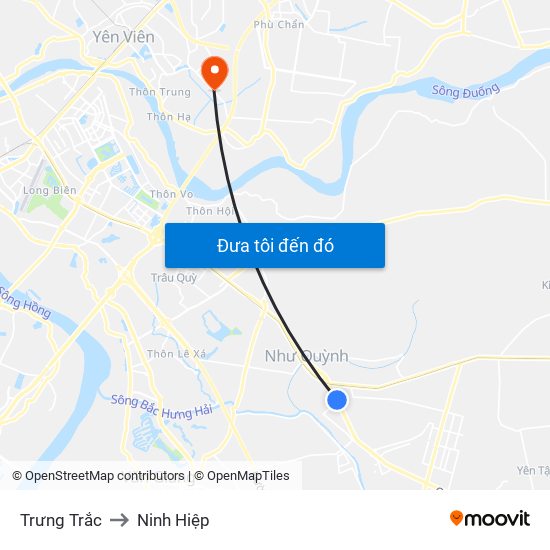 Trưng Trắc to Ninh Hiệp map