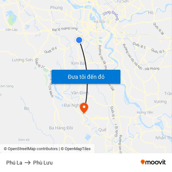 Phú La to Phù Lưu map