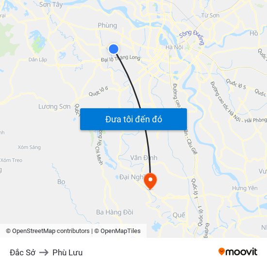 Đắc Sở to Phù Lưu map