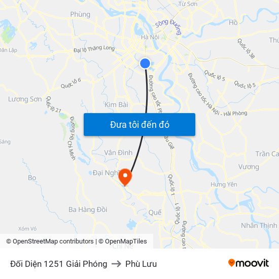 Đối Diện 1251 Giải Phóng to Phù Lưu map