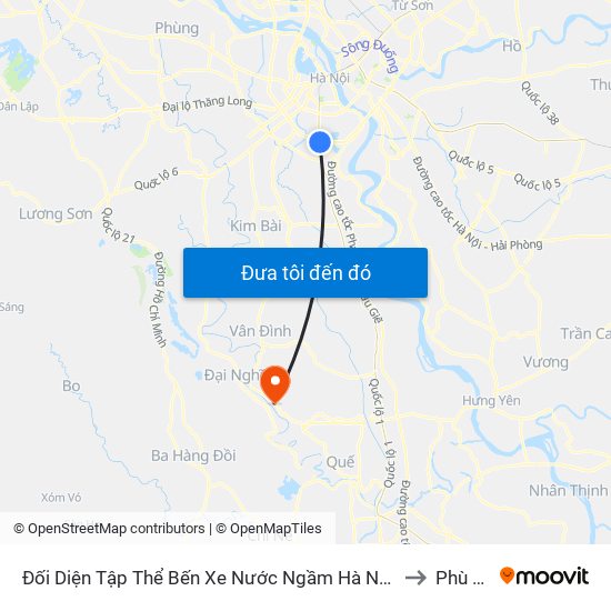 Đối Diện Tập Thể Bến Xe Nước Ngầm Hà Nội - Ngọc Hồi to Phù Lưu map