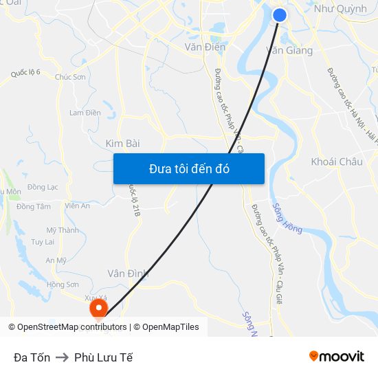 Đa Tốn to Phù Lưu Tế map