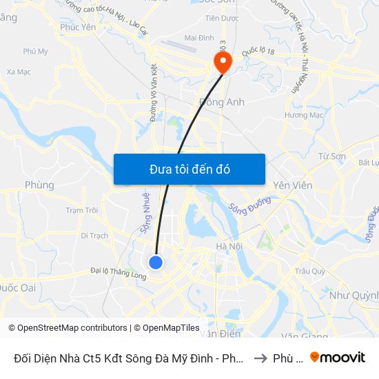Đối Diện Nhà Ct5 Kđt Sông Đà Mỹ Đình - Phạm Hùng to Phù Lỗ map