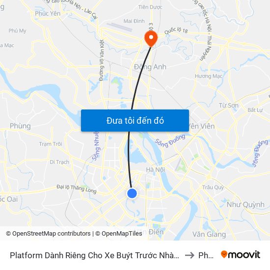 Platform Dành Riêng Cho Xe Buýt Trước Nhà 604 Trường Chinh to Phù Lỗ map