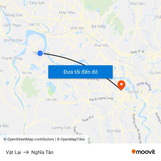 Vật Lại to Nghĩa Tân map