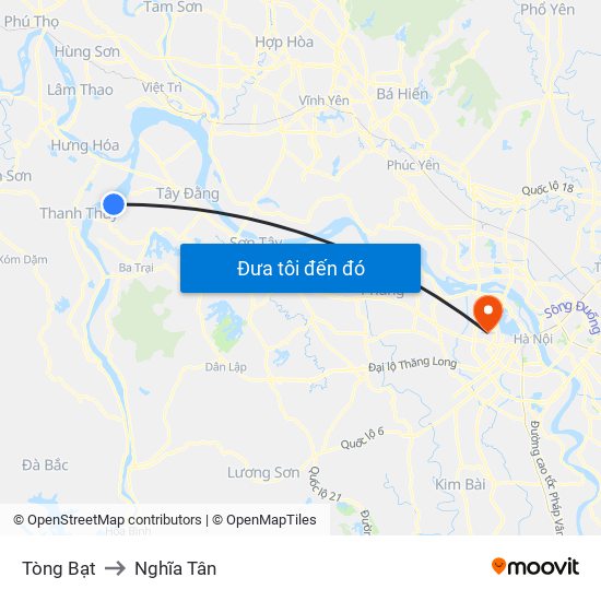 Tòng Bạt to Nghĩa Tân map