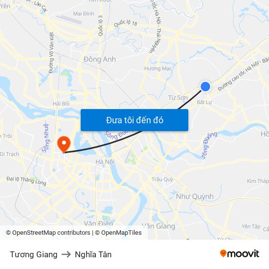 Tương Giang to Nghĩa Tân map