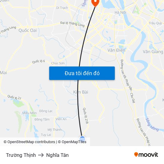 Trường Thịnh to Nghĩa Tân map