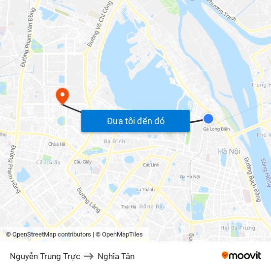 Nguyễn Trung Trực to Nghĩa Tân map