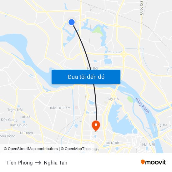 Tiền Phong to Nghĩa Tân map