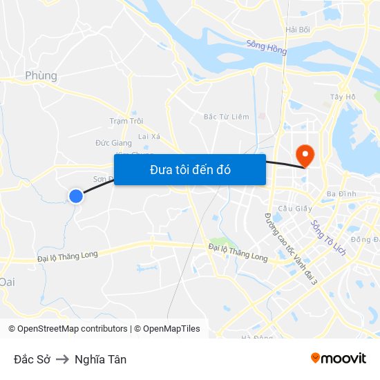 Đắc Sở to Nghĩa Tân map