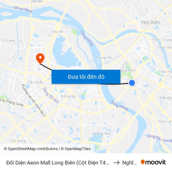 Đối Diện Aeon Mall Long Biên (Cột Điện T4a/2a-B Đường Cổ Linh) to Nghĩa Tân map