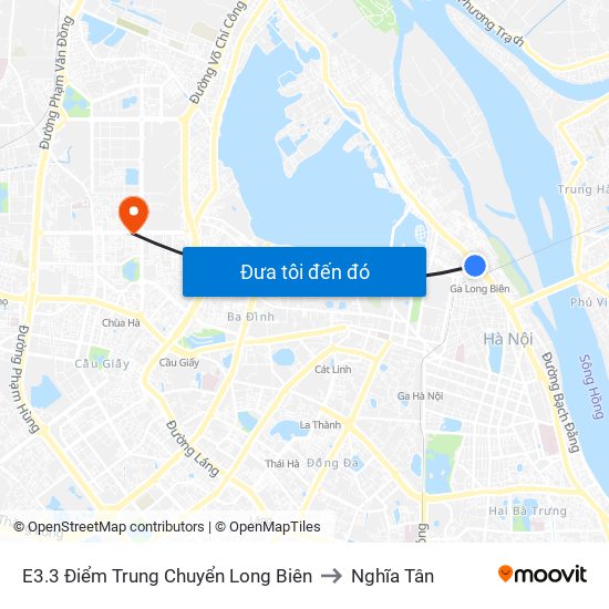 E3.3 Điểm Trung Chuyển Long Biên to Nghĩa Tân map