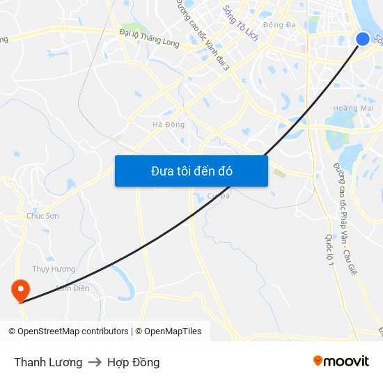 Thanh Lương to Hợp Đồng map